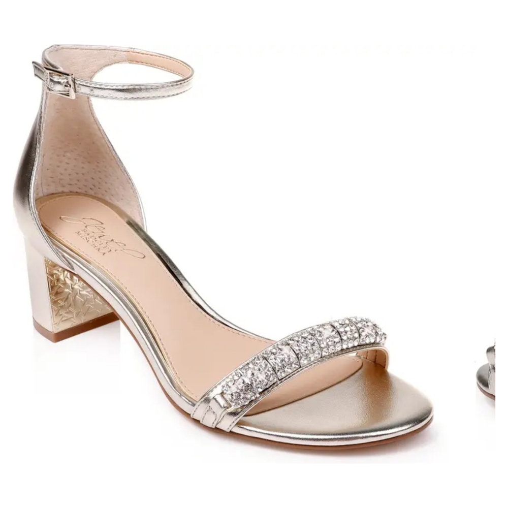 Badgley Mischka Gold heel